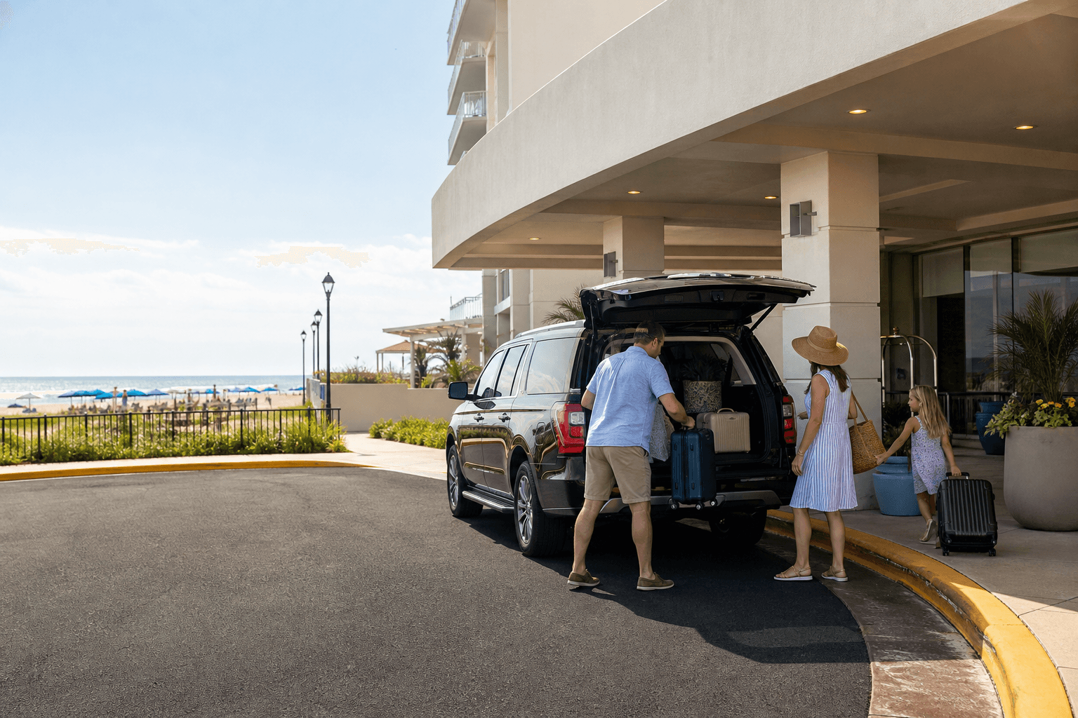 Ocean City hotel arrival parking plan: unload first, settle second — Beach Blog photo, Ocean City, Maryland