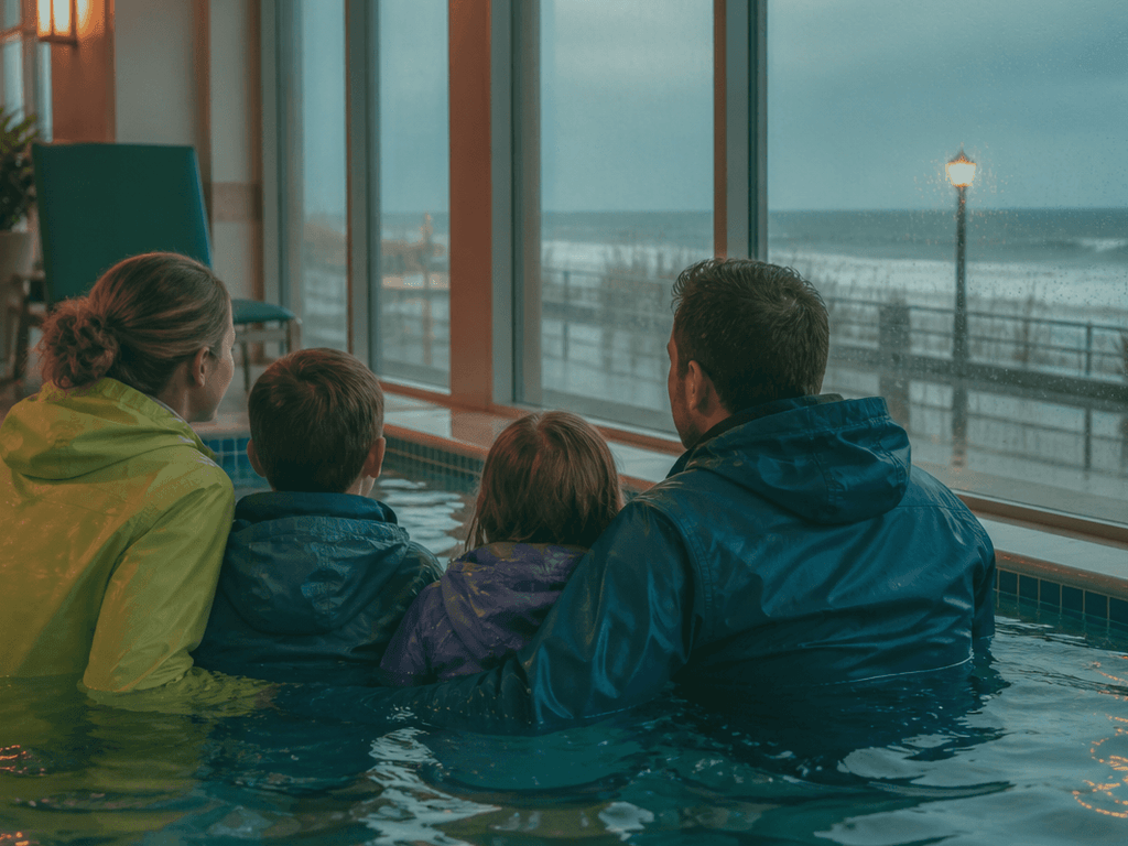 Ocean City hotel pool rain window: check before you promise it — supporting Beach Blog photo, Ocean City, Maryland