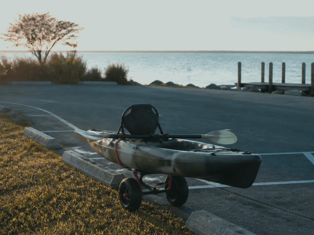 Ocean City kayak launch parking check: know where the car ends — supporting Beach Blog photo, Ocean City, Maryland
