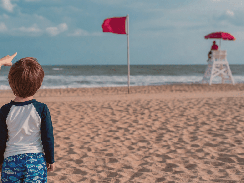Ocean City beach flag color game: teach the safety habit without panic — supporting Beach Blog photo, Ocean City, Maryland