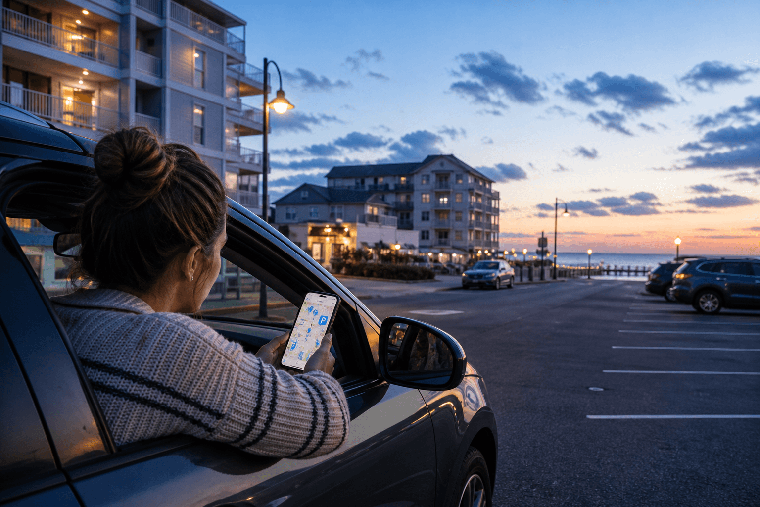 Ocean City late-arrival parking map: save the pin before the drive gets long — Beach Blog photo, Ocean City, Maryland