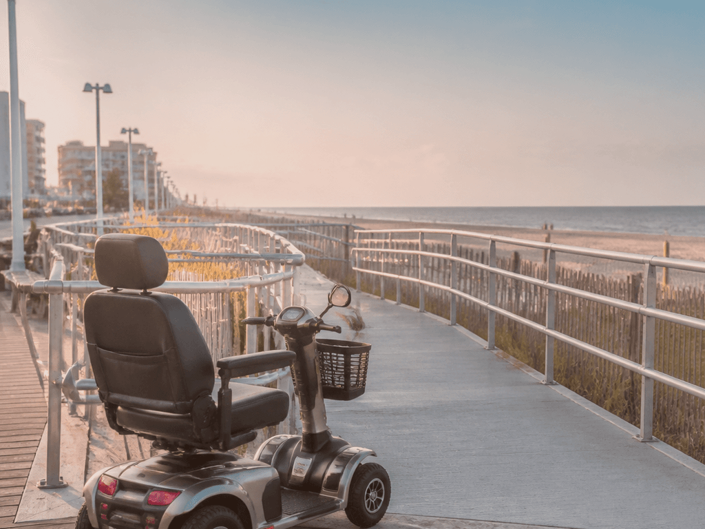 Renting a mobility scooter in Ocean City: the trip plan before delivery — supporting Beach Blog photo, Ocean City, Maryland