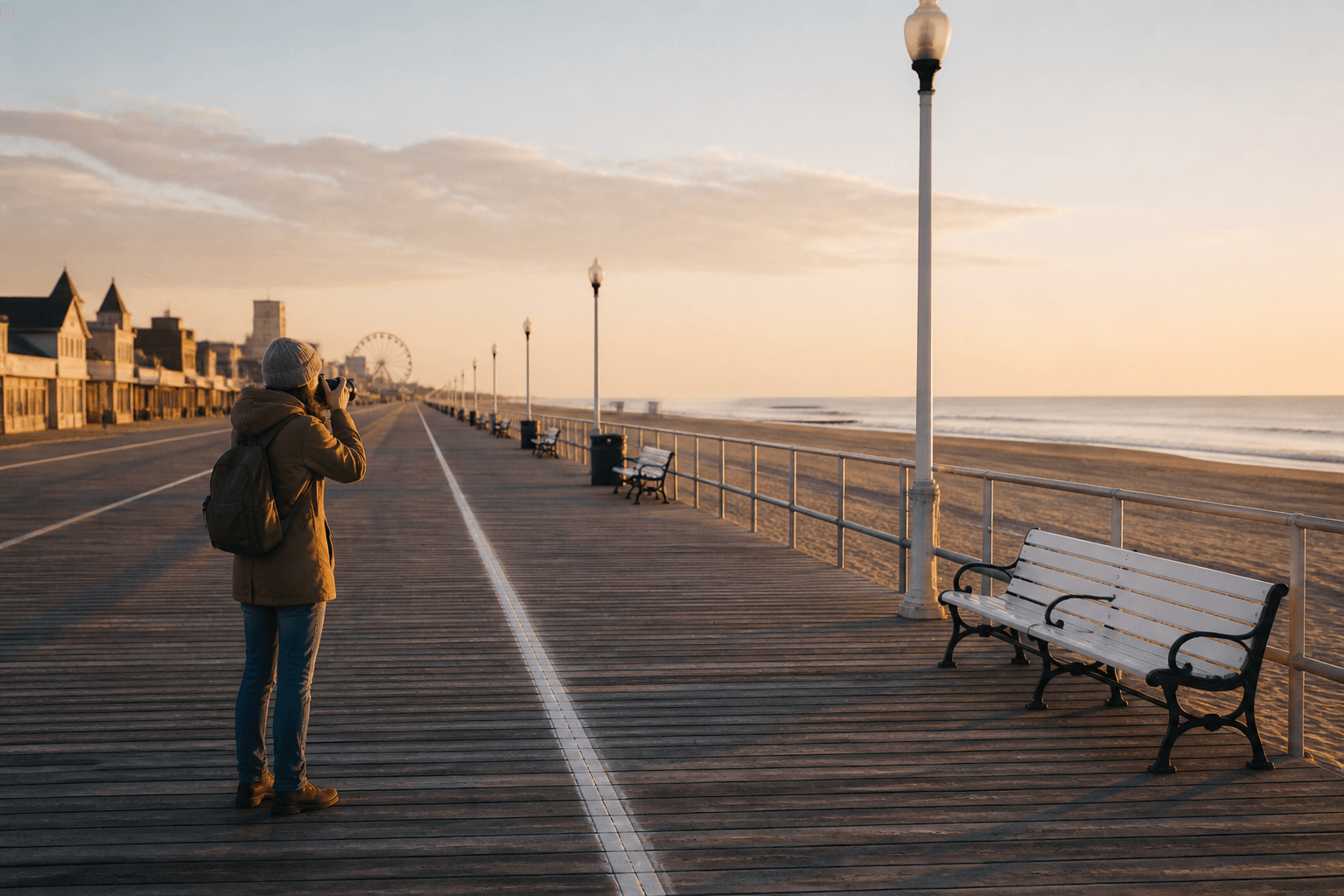 Ocean City quiet Boardwalk photo hour: get there before the scene gets loud — Beach Blog photo, Ocean City, Maryland