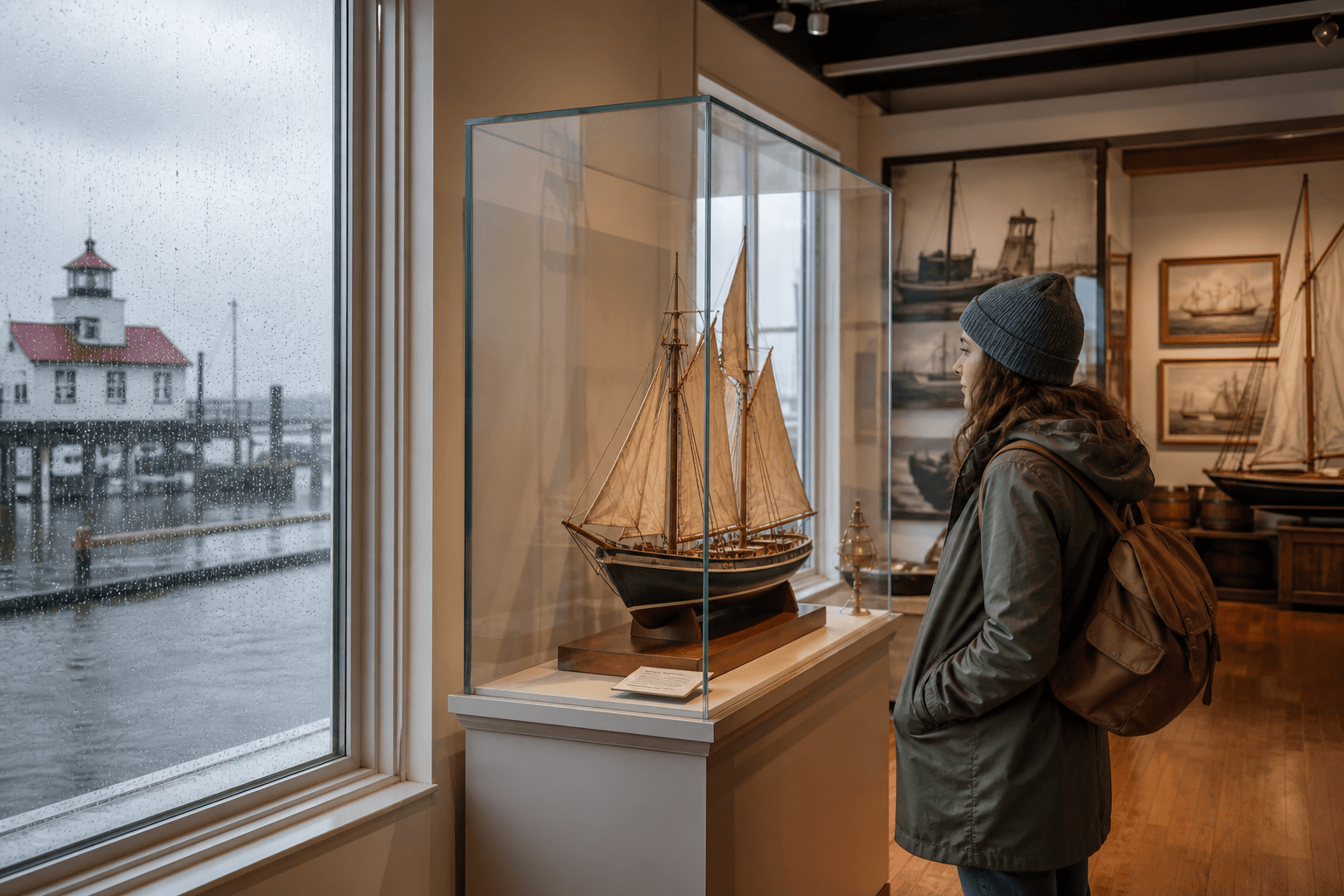 Ocean City quiet museum rain hour: take the smaller reset — Beach Blog photo, Ocean City, Maryland
