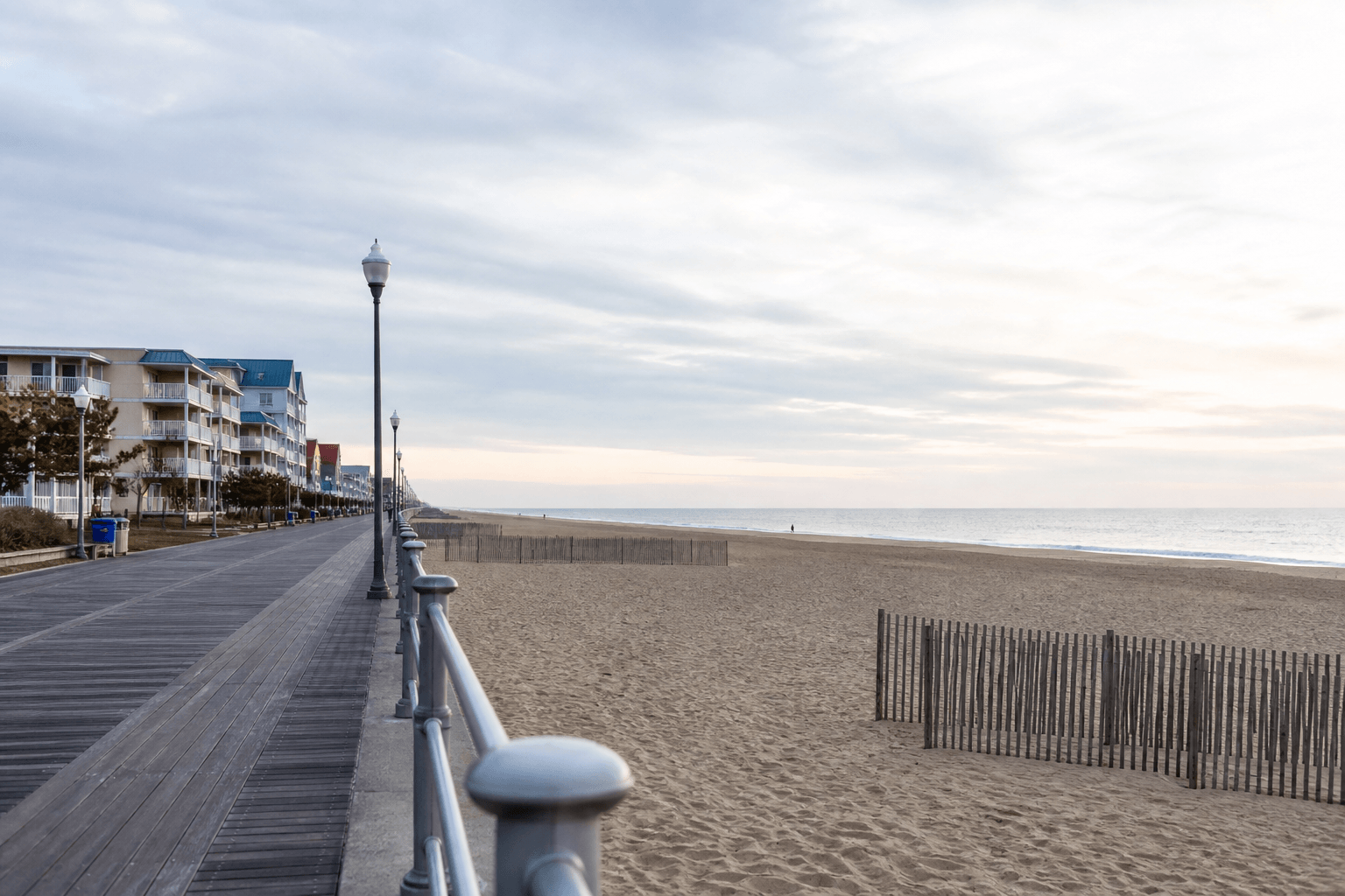 Ocean City quiet offseason morning: enjoy the empty space — Beach Blog photo, Ocean City, Maryland