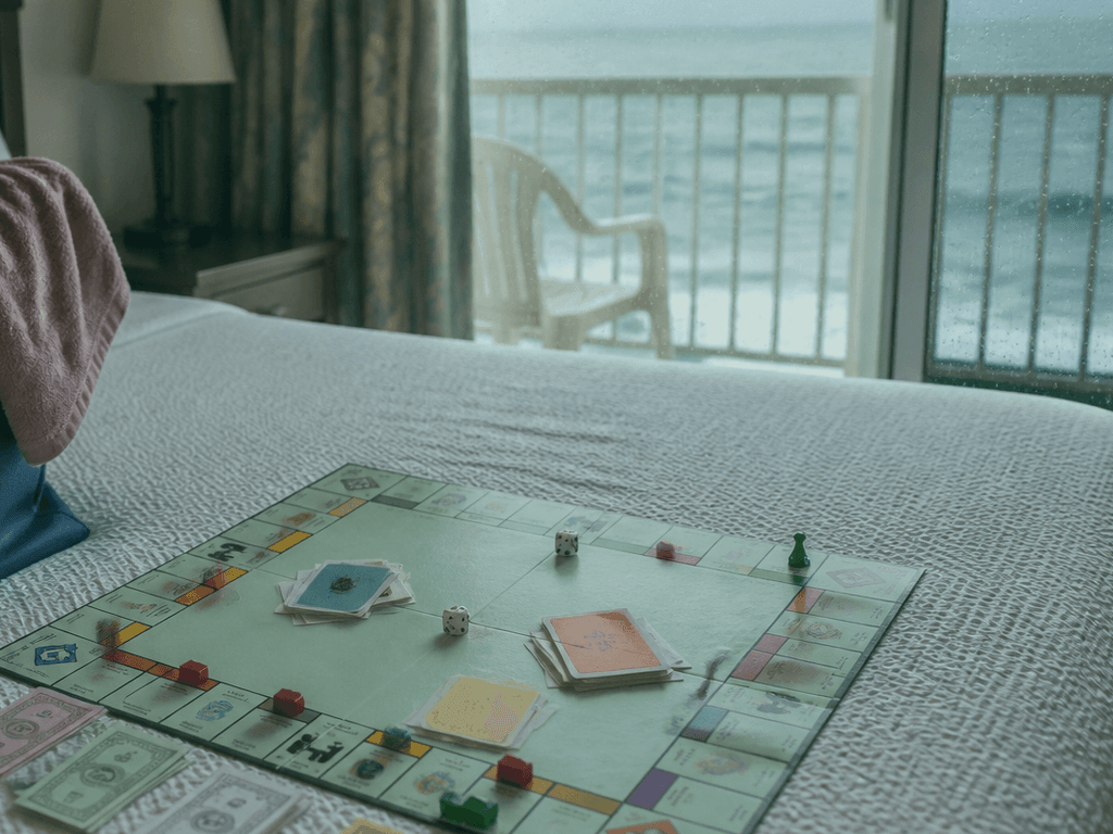 Ocean City rainy-day board game bag — supporting Beach Blog photo, Ocean City, Maryland