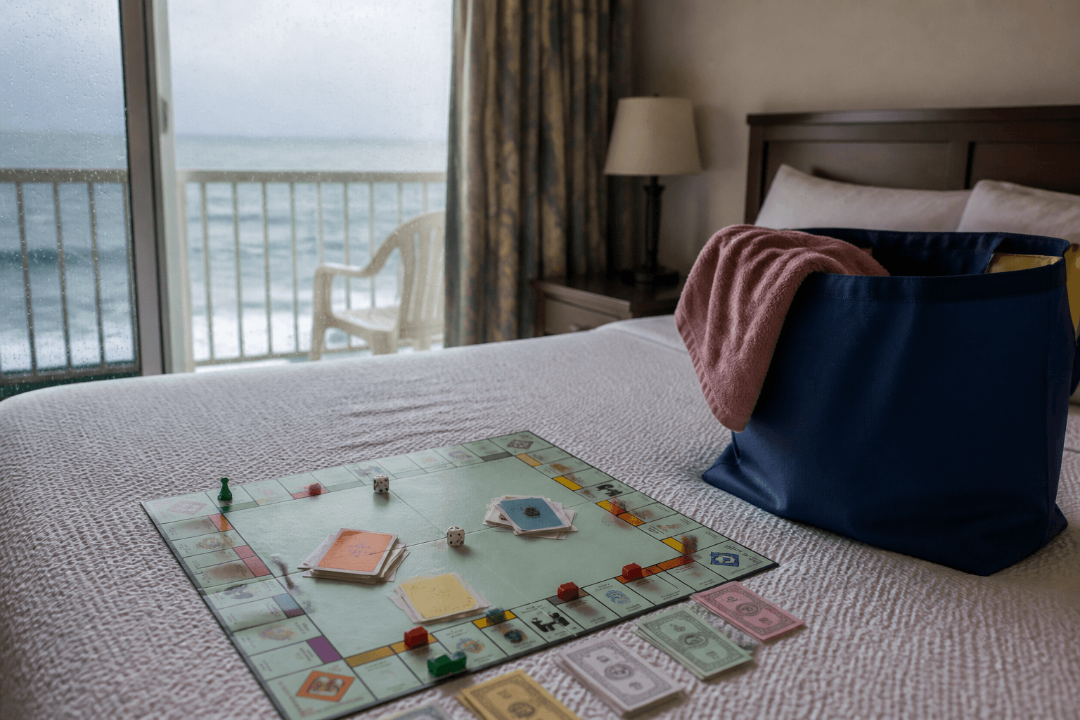 Ocean City rainy-day board game bag — Beach Blog photo, Ocean City, Maryland