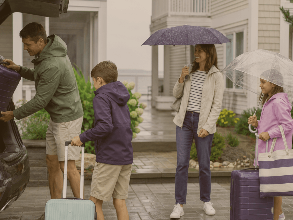 Ocean City rainy checkout luggage plan: keep the dry bag dry — supporting Beach Blog photo, Ocean City, Maryland