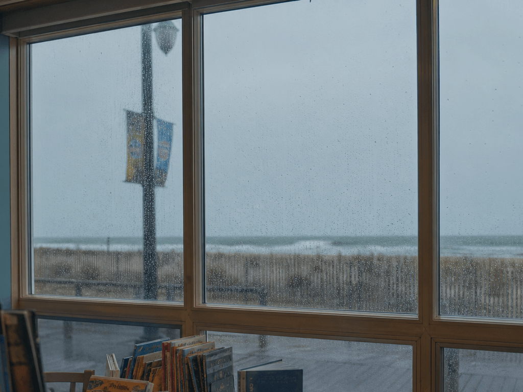 Ocean City rainy-day library stop: make a calm hour count — supporting Beach Blog photo, Ocean City, Maryland