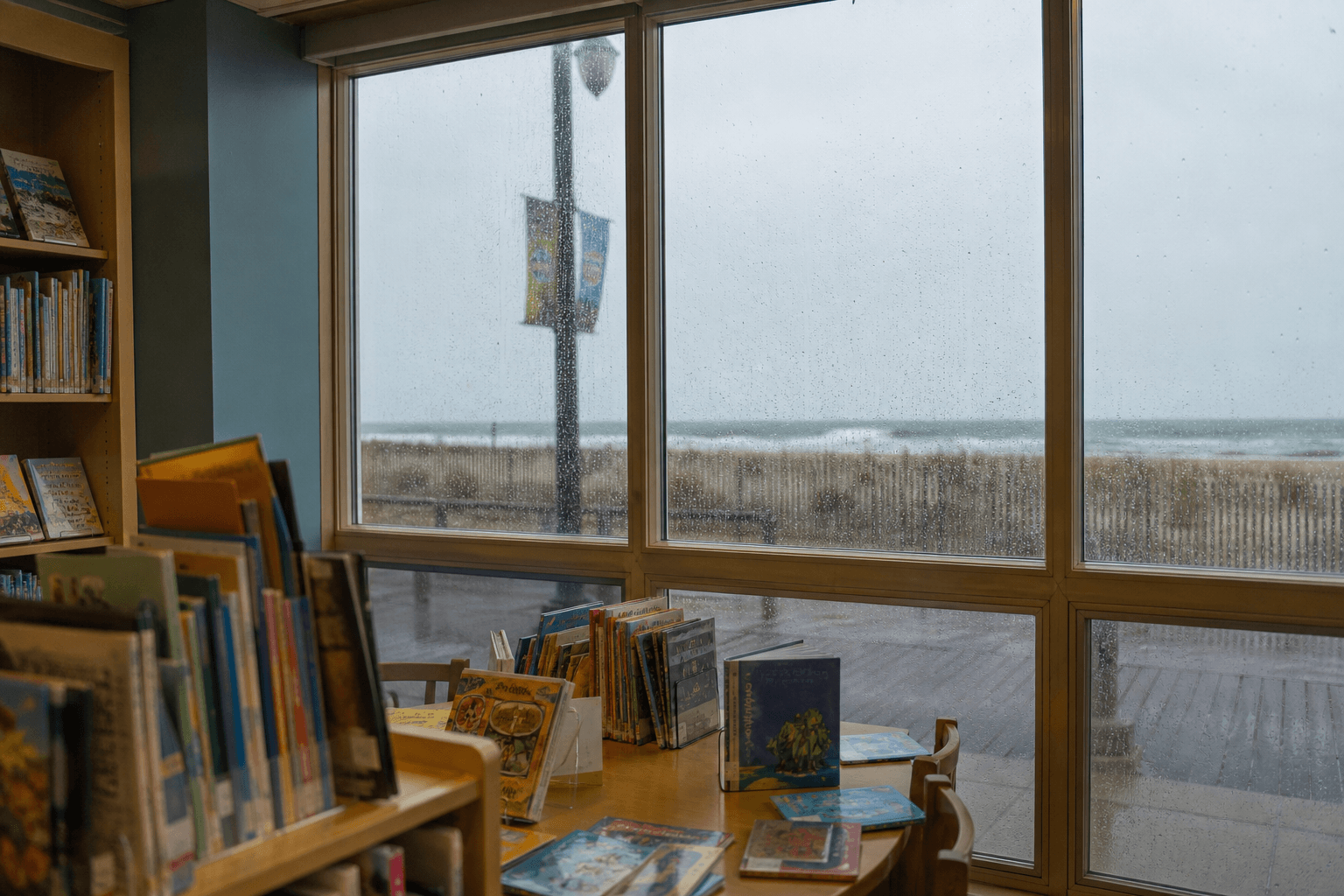 Ocean City rainy-day library stop: make a calm hour count — Beach Blog photo, Ocean City, Maryland