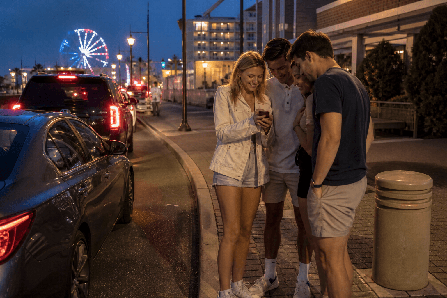 Ocean City rideshare night plan before the first stop — Beach Blog photo, Ocean City, Maryland