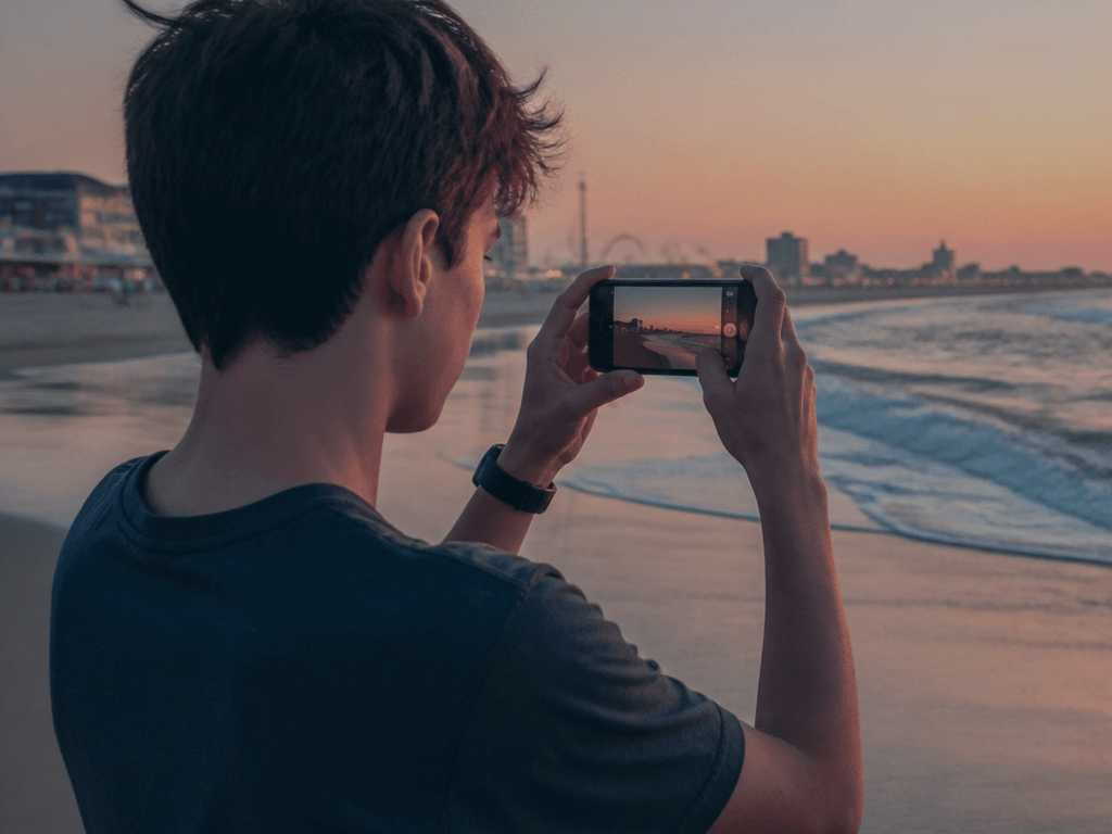 Ocean City smartphone beach photography without the sand disaster — supporting Beach Blog photo, Ocean City, Maryland