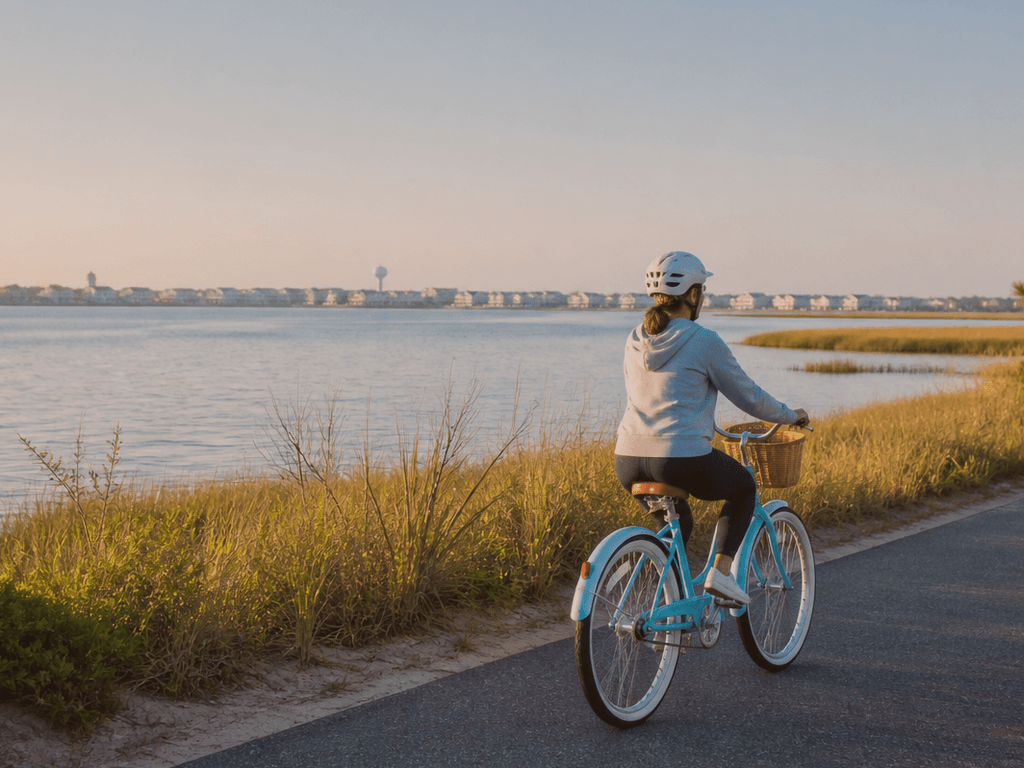 Ocean City solo bicycle loop: ride for the view, return before the heat — supporting Beach Blog photo, Ocean City, Maryland