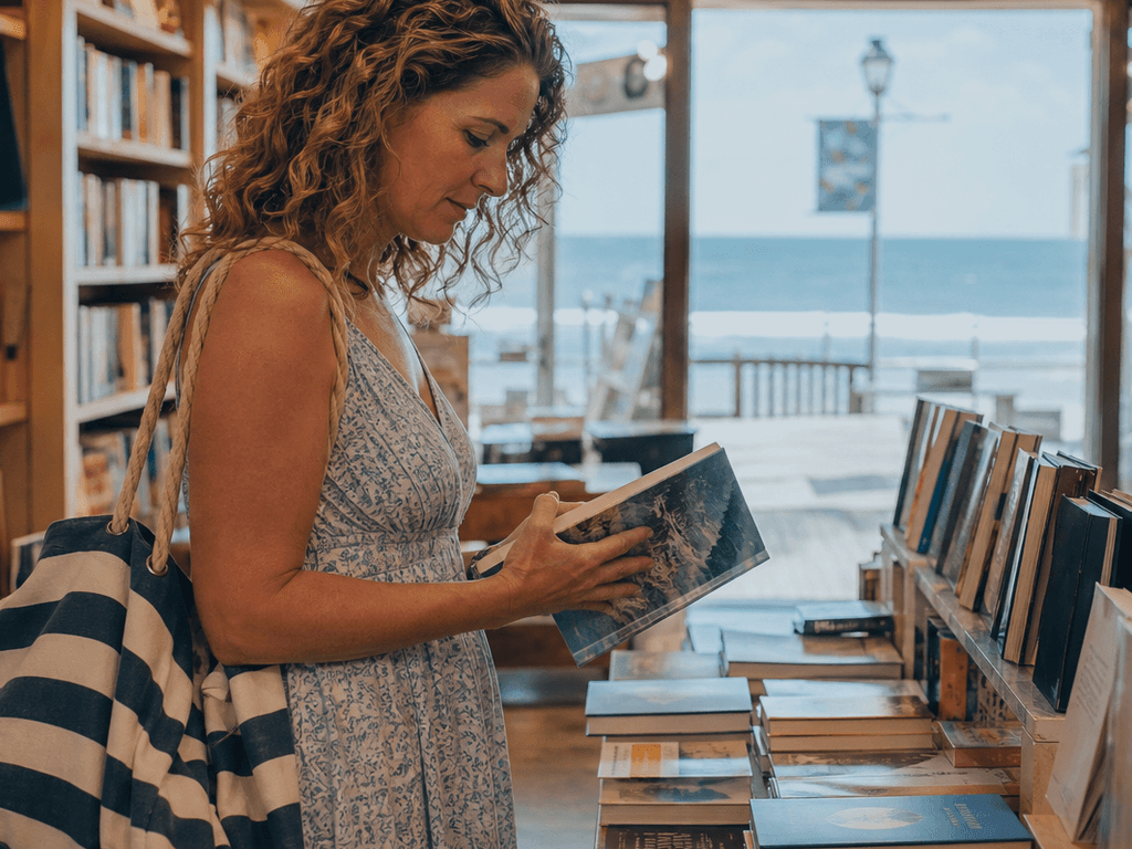 An Ocean City solo bookstore afternoon when the beach needs a break — supporting Beach Blog photo, Ocean City, Maryland