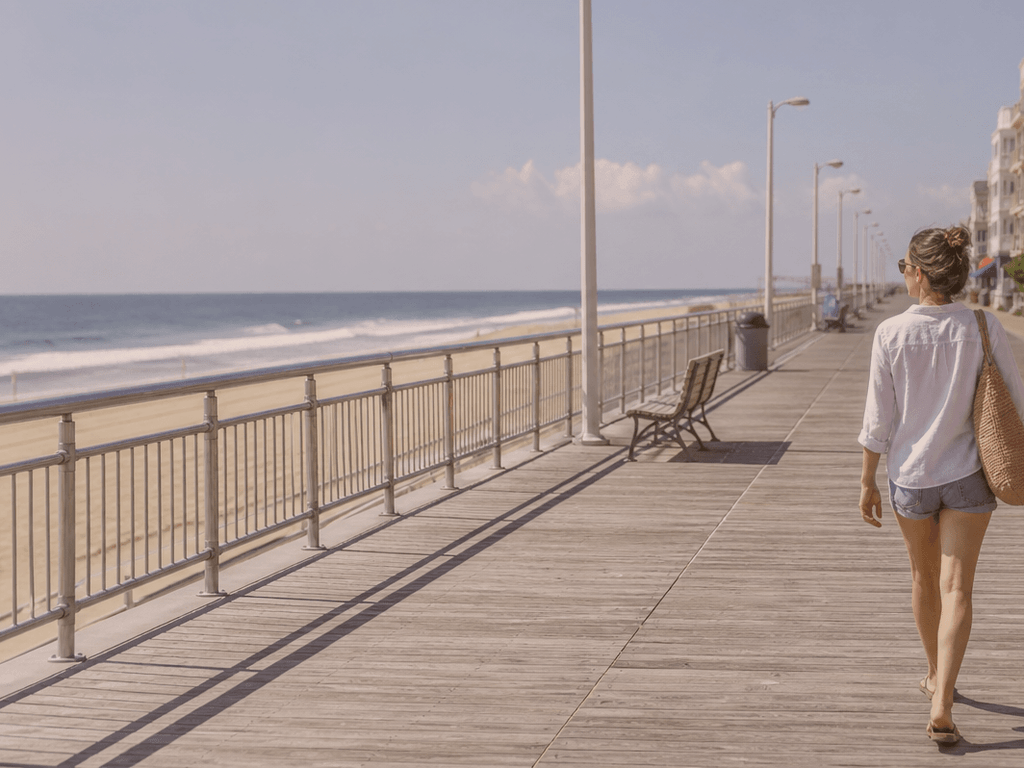 Ocean City solo lunch-break walk: a short coast reset between tasks — supporting Beach Blog photo, Ocean City, Maryland