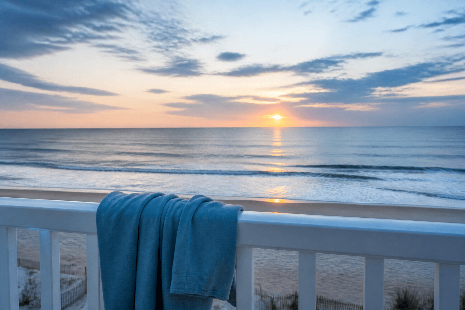 Ocean City sunrise sweatshirt choice: bring the layer — Beach Blog photo, Ocean City, Maryland