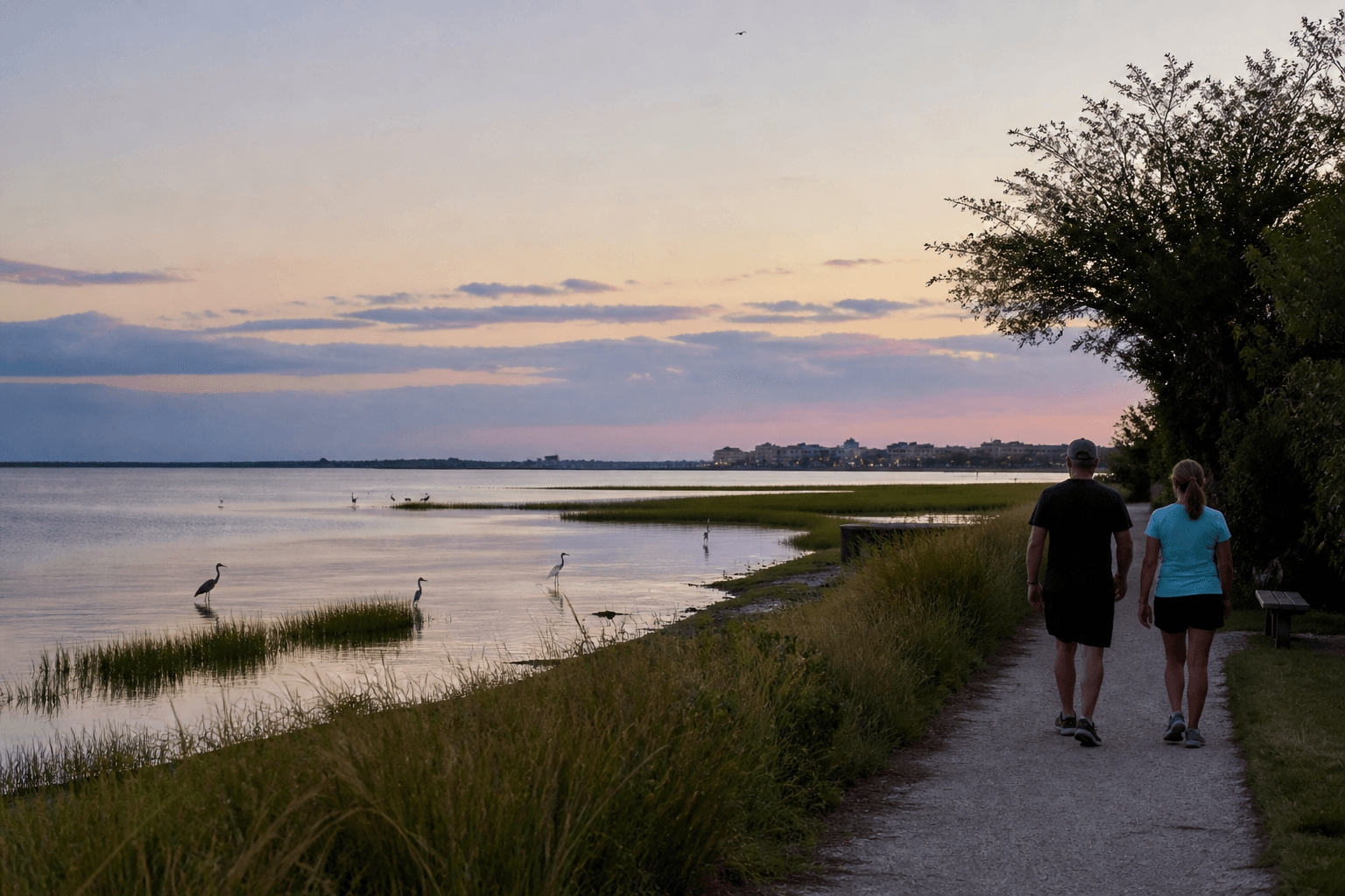 Ocean City weeknight quiet bay walk for a lower-key evening — Beach Blog photo, Ocean City, Maryland