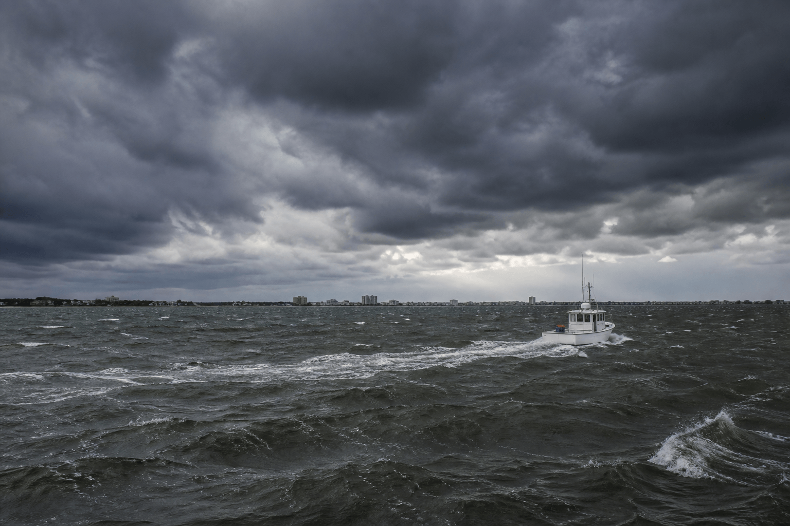 Windy Ocean City bay morning: when to abort the flounder drift and protect the week — Beach Blog photo, Ocean City, Maryland