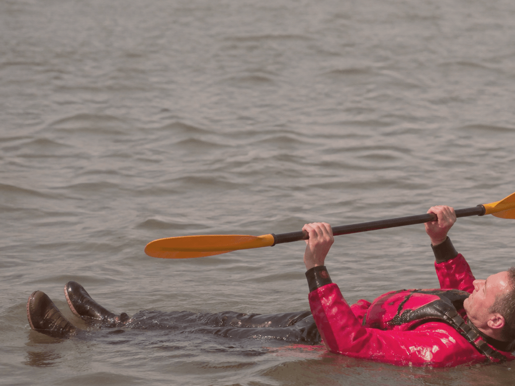 Paddle float for kayak days: practice once — supporting Beach Blog photo, Ocean City, Maryland
