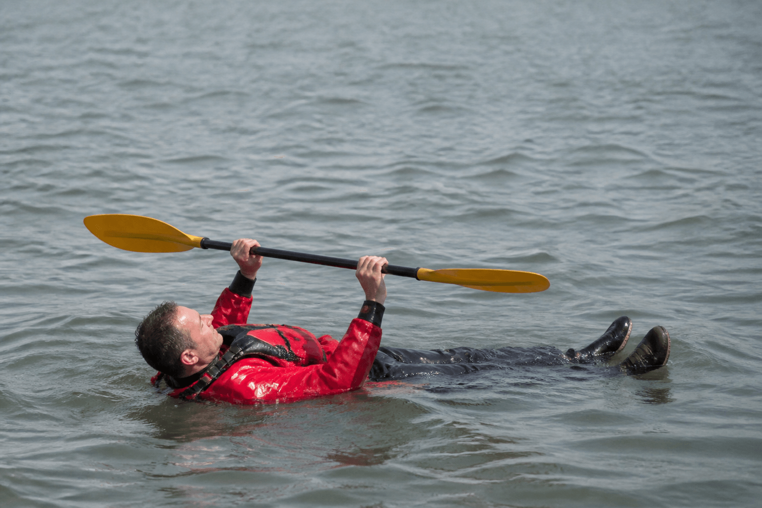 Paddle float for kayak days: practice once — Beach Blog photo, Ocean City, Maryland