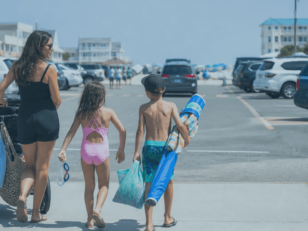 Parking and bus reality with kids: stop circling Coastal Highway — supporting Beach Blog photo, Ocean City, Maryland