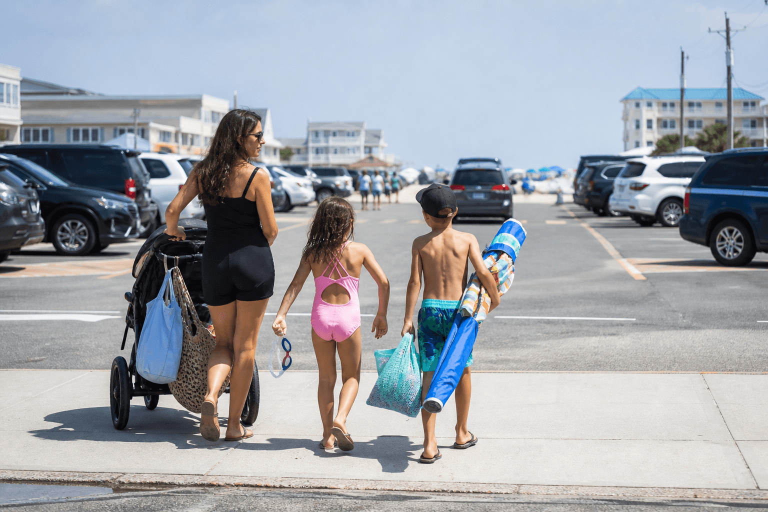 Parking and bus reality with kids: stop circling Coastal Highway — Beach Blog photo, Ocean City, Maryland