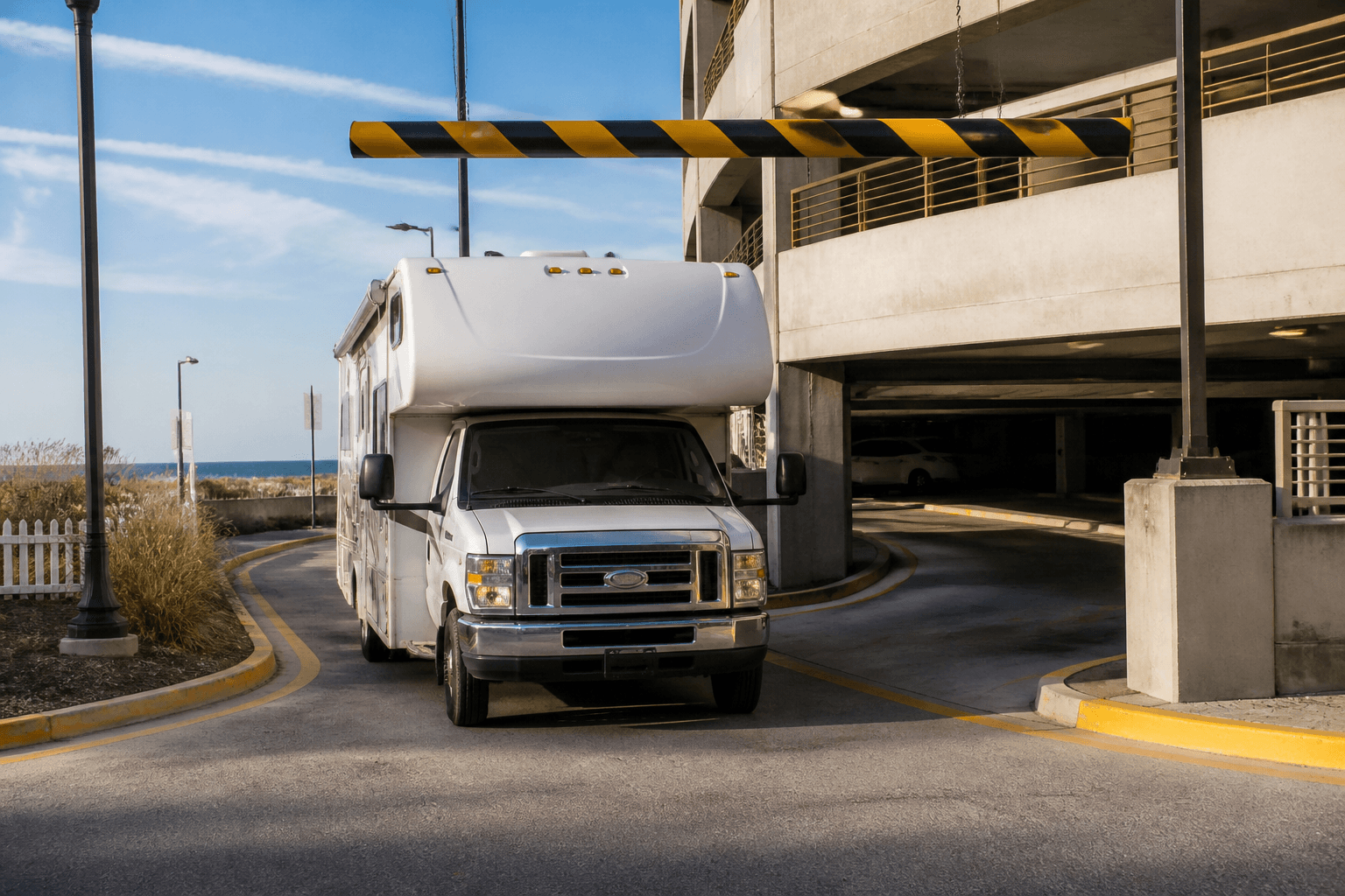 Parking garage height clearance: measure before you commit — Beach Blog photo, Ocean City, Maryland