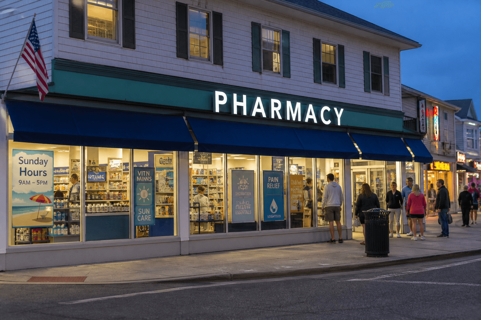 Pharmacy open late Sunday: map it on arrival day — Beach Blog photo, Ocean City, Maryland