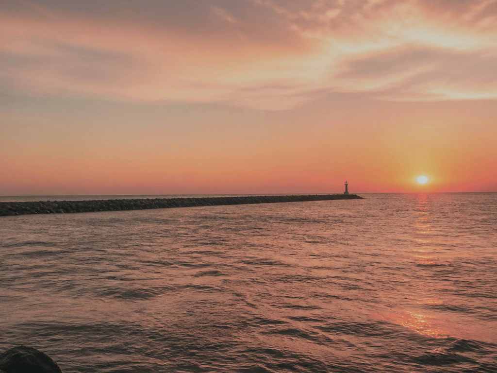 Inlet sunrise photo pin: save it the night before — supporting Beach Blog photo, Ocean City, Maryland
