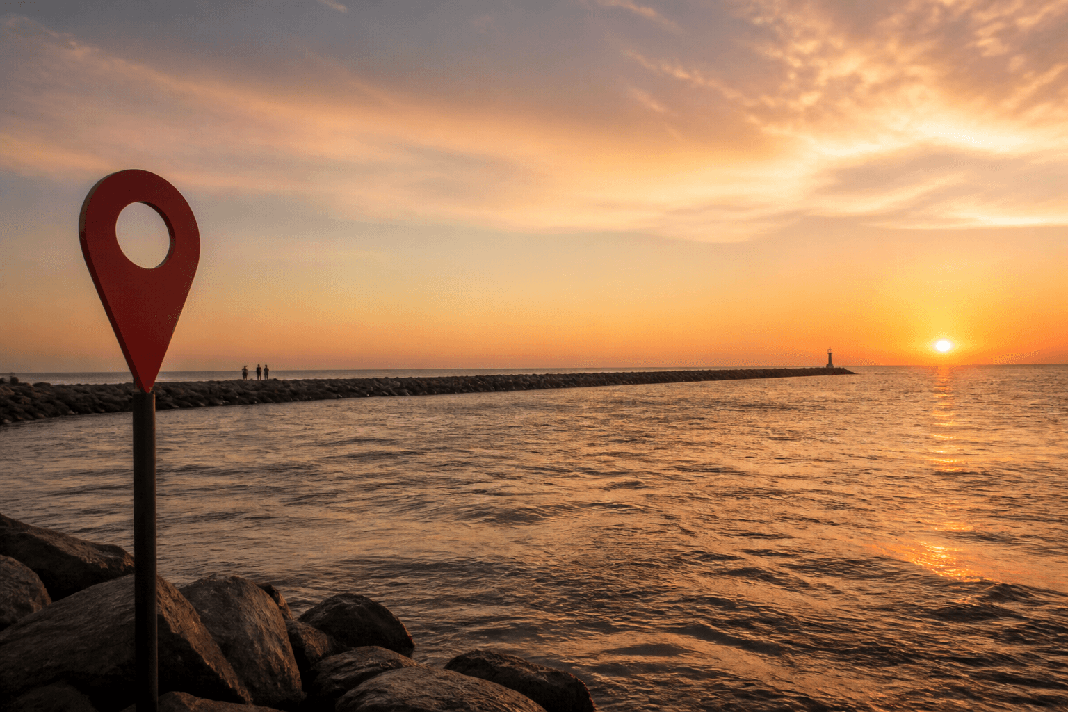 Inlet sunrise photo pin: save it the night before — Beach Blog photo, Ocean City, Maryland
