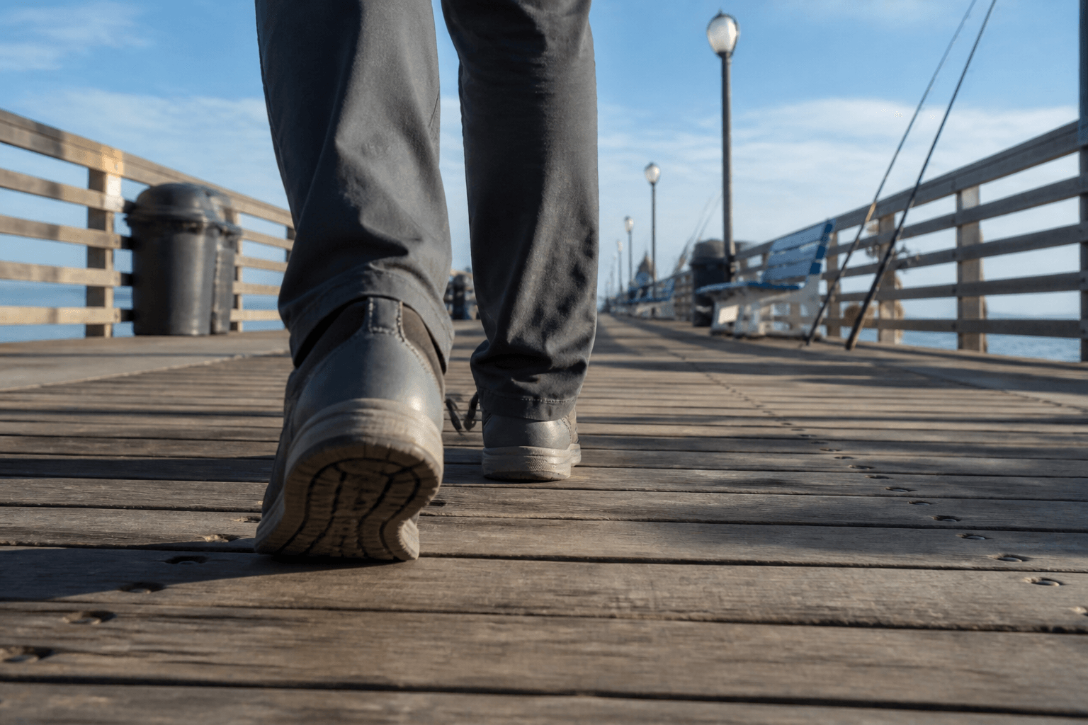 Pier plank splinters: shoes beat barefoot bravado — Beach Blog photo, Ocean City, Maryland