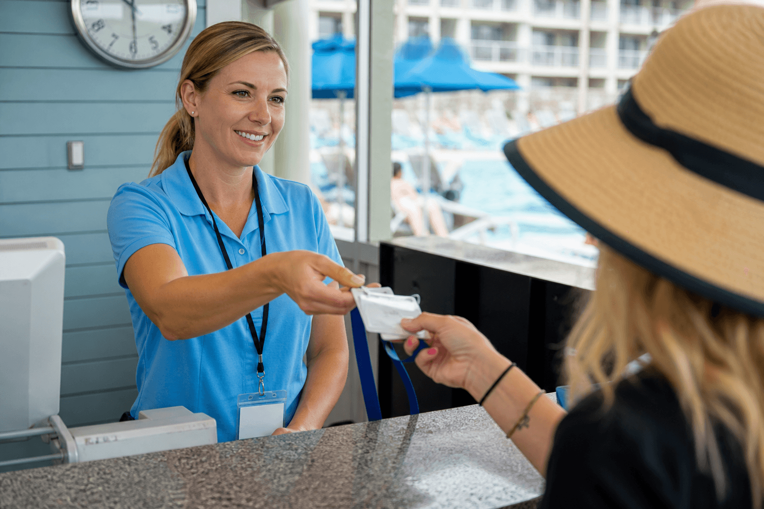 Pool towel card deposit drama: treat it like a hotel key, not a souvenir — Beach Blog photo, Ocean City, Maryland