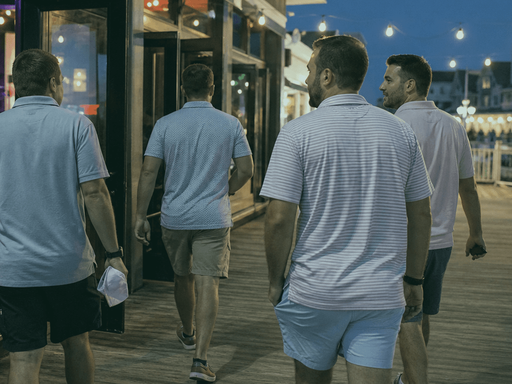 Post-round evening without the food fight: golf guys who still make dinner easy — supporting Beach Blog photo, Ocean City, Maryland