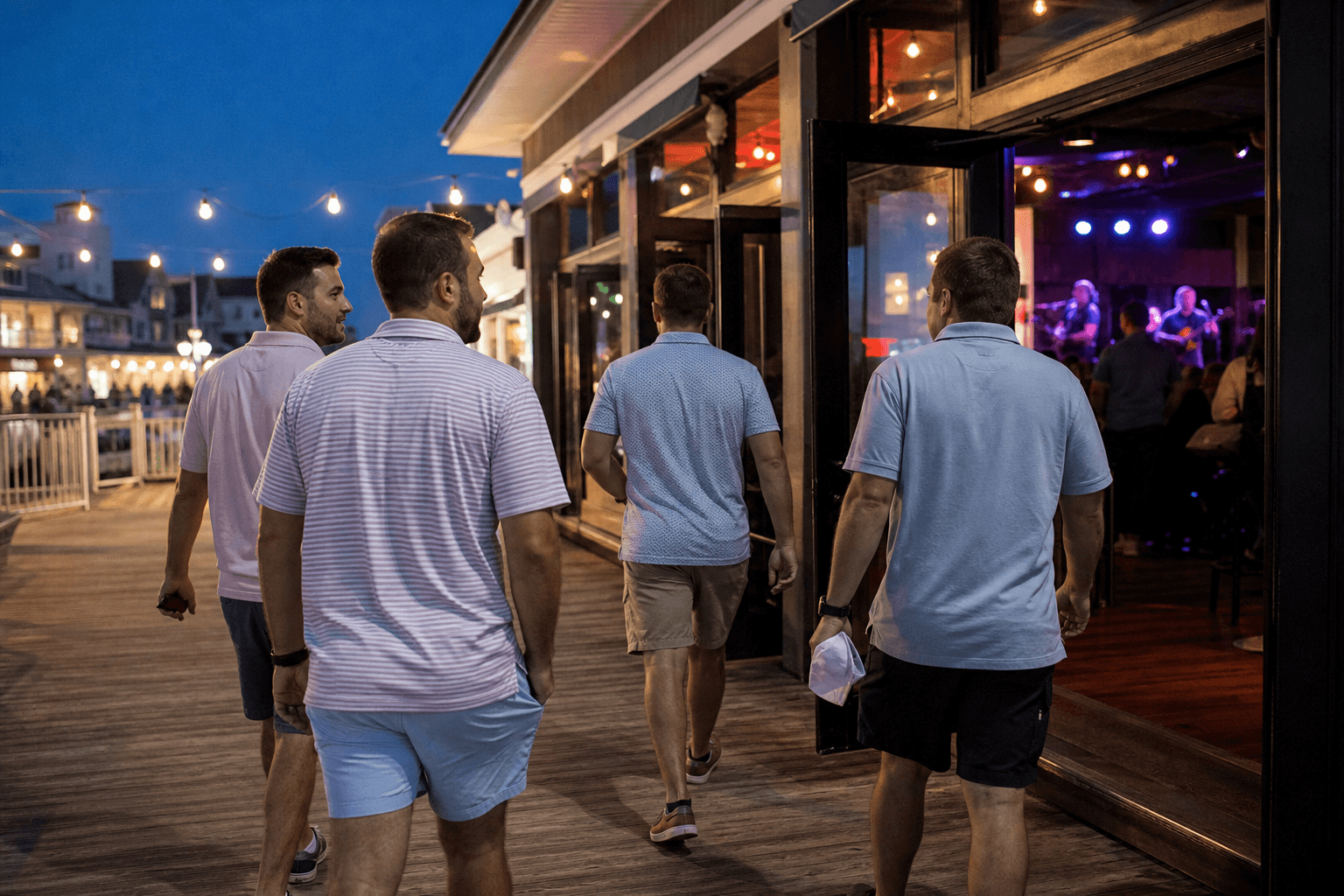 Post-round evening without the food fight: golf guys who still make dinner easy — Beach Blog photo, Ocean City, Maryland