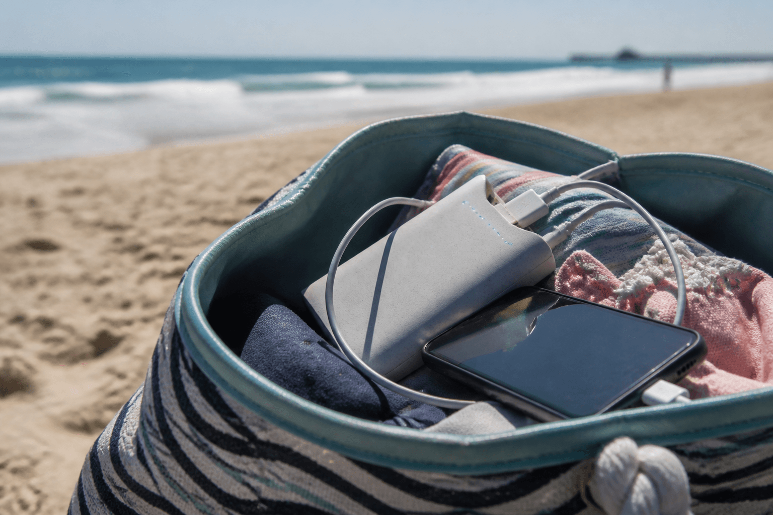 Power bank rental vs bring yours: dead phones ruin meetup pins — Beach Blog photo, Ocean City, Maryland