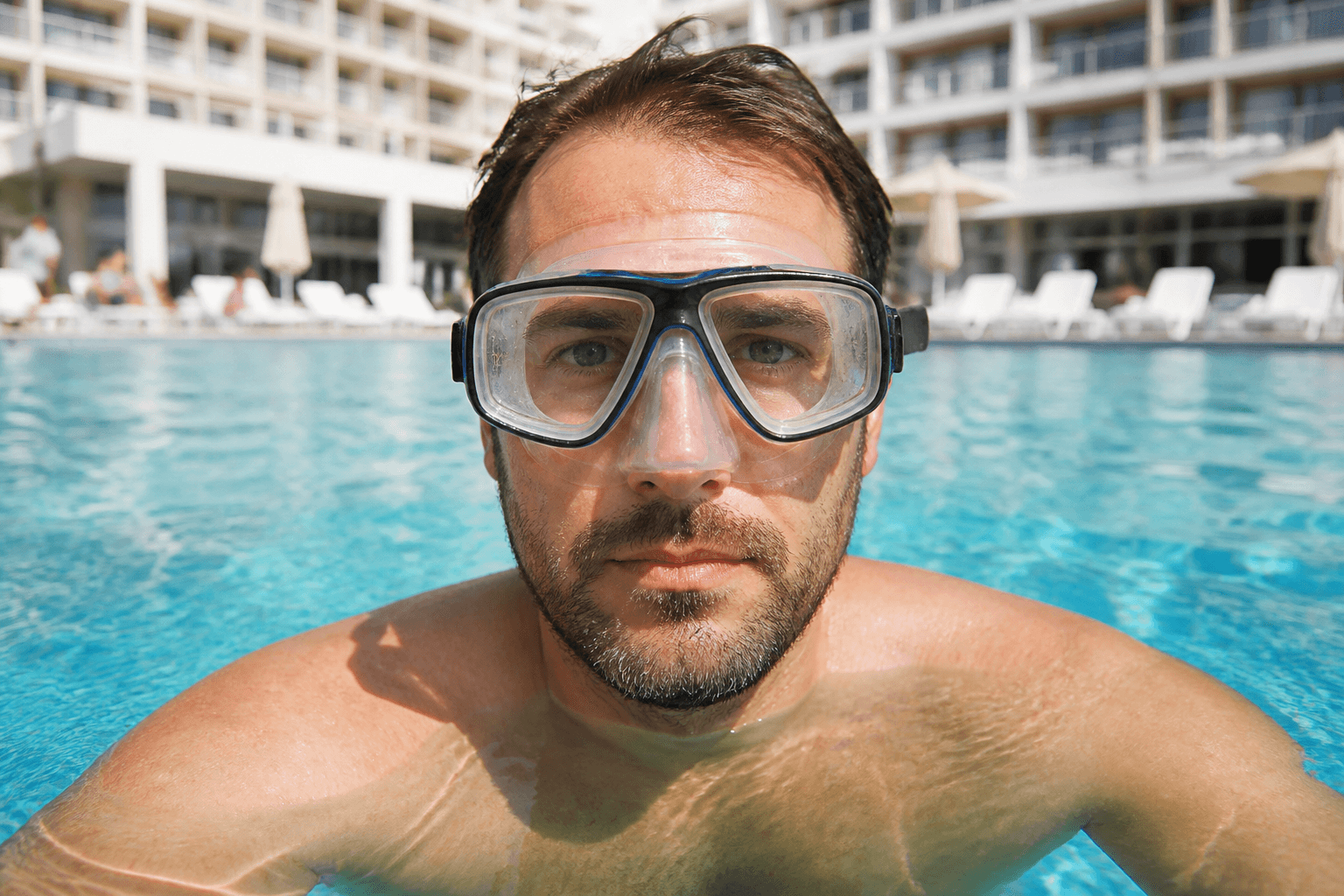Prescription swim mask: see the pool without drama — Beach Blog photo, Ocean City, Maryland