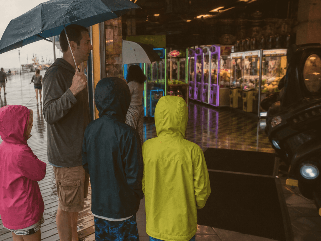 Rainy day dad pacing: how to survive Ocean City without the arcade spiral — supporting Beach Blog photo, Ocean City, Maryland