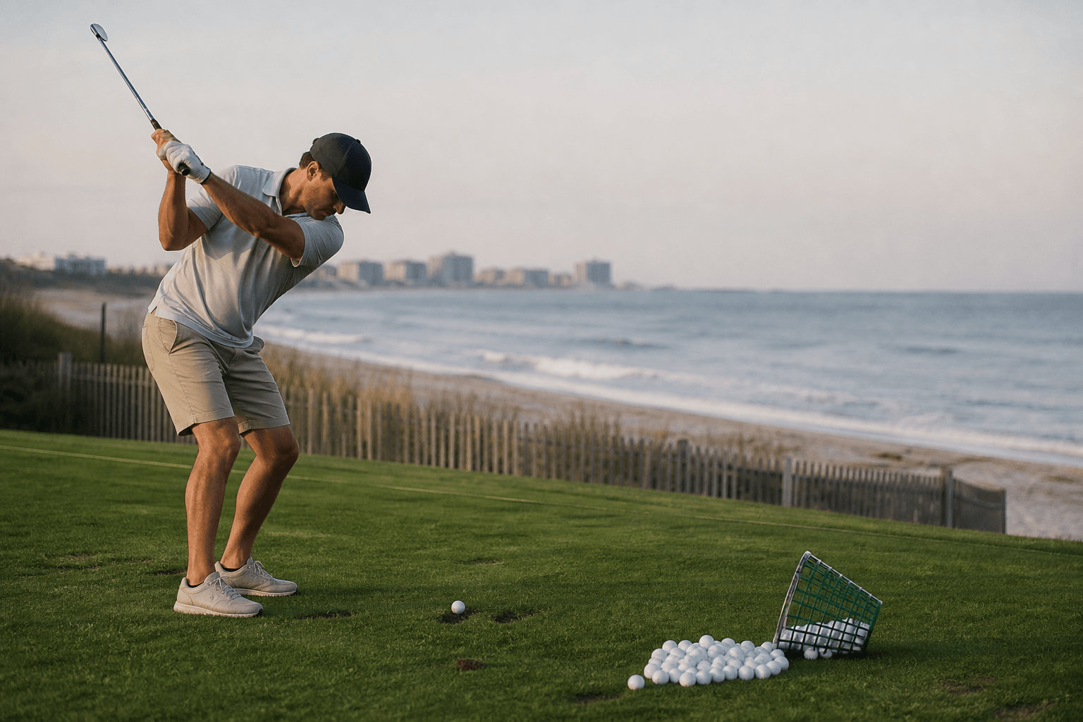 Range balls before pride round: ten minutes that save the first three holes — Beach Blog photo, Ocean City, Maryland