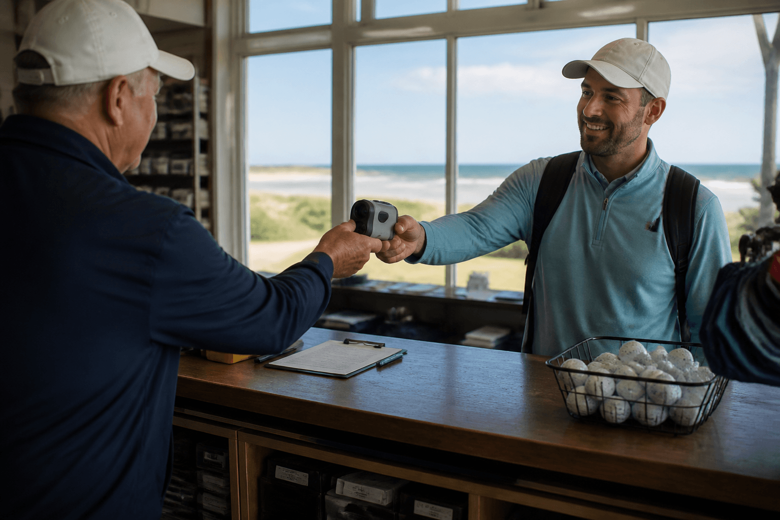 Range finder borrow at the pro shop: ask once — Beach Blog photo, Ocean City, Maryland