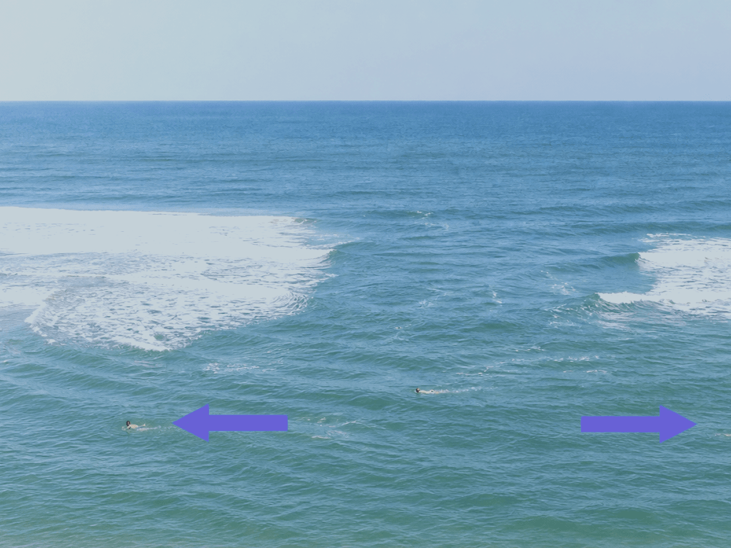 Rip current swim-parallel drill: know the move before you need it — supporting Beach Blog photo, Ocean City, Maryland