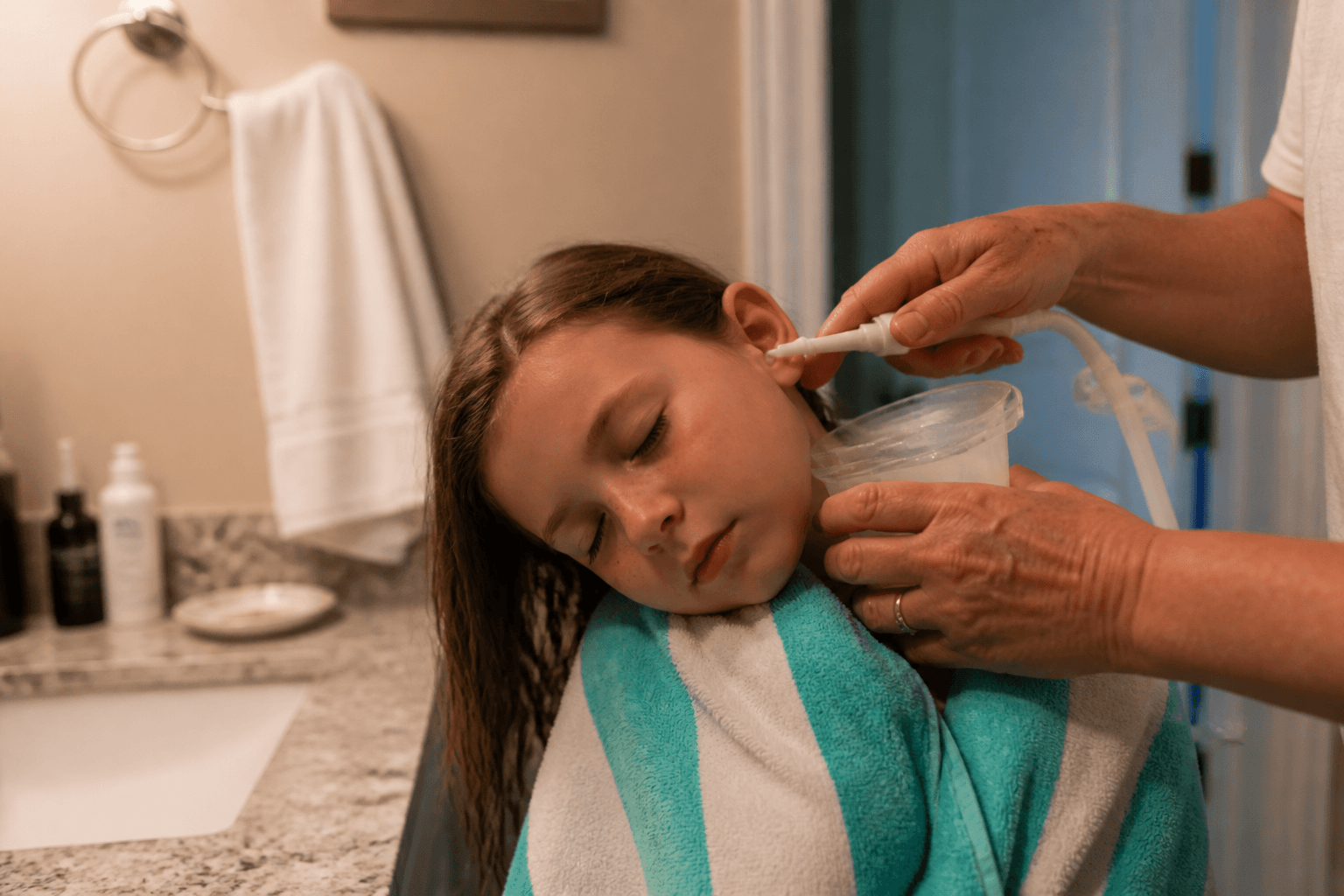 Sand in ears: flush gently, don't dig — Beach Blog photo, Ocean City, Maryland