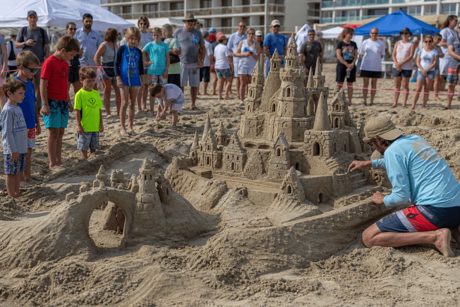 Sandcastle contest spectator morning: shade, timing, and the best view without the build stress — Beach Blog photo, Ocean City, Maryland
