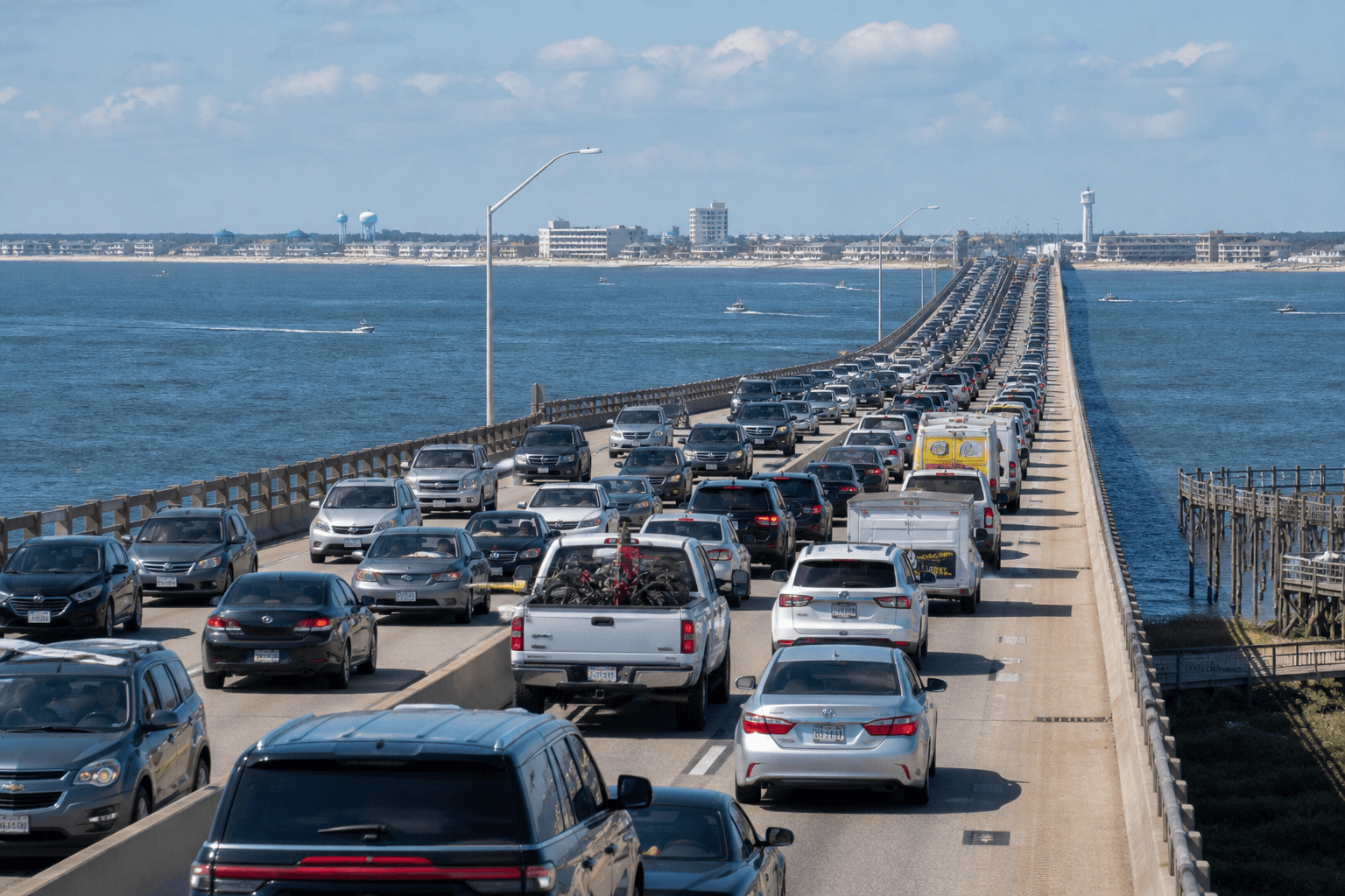 Saturday bridge arrival after 3pm: expect the crawl, pack the car like a bunker — Beach Blog photo, Ocean City, Maryland
