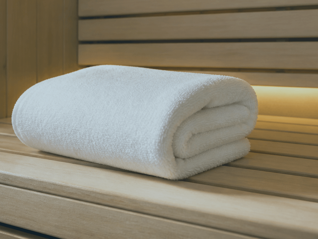 Hotel sauna towel sit: hygiene is the rule — supporting Beach Blog photo, Ocean City, Maryland