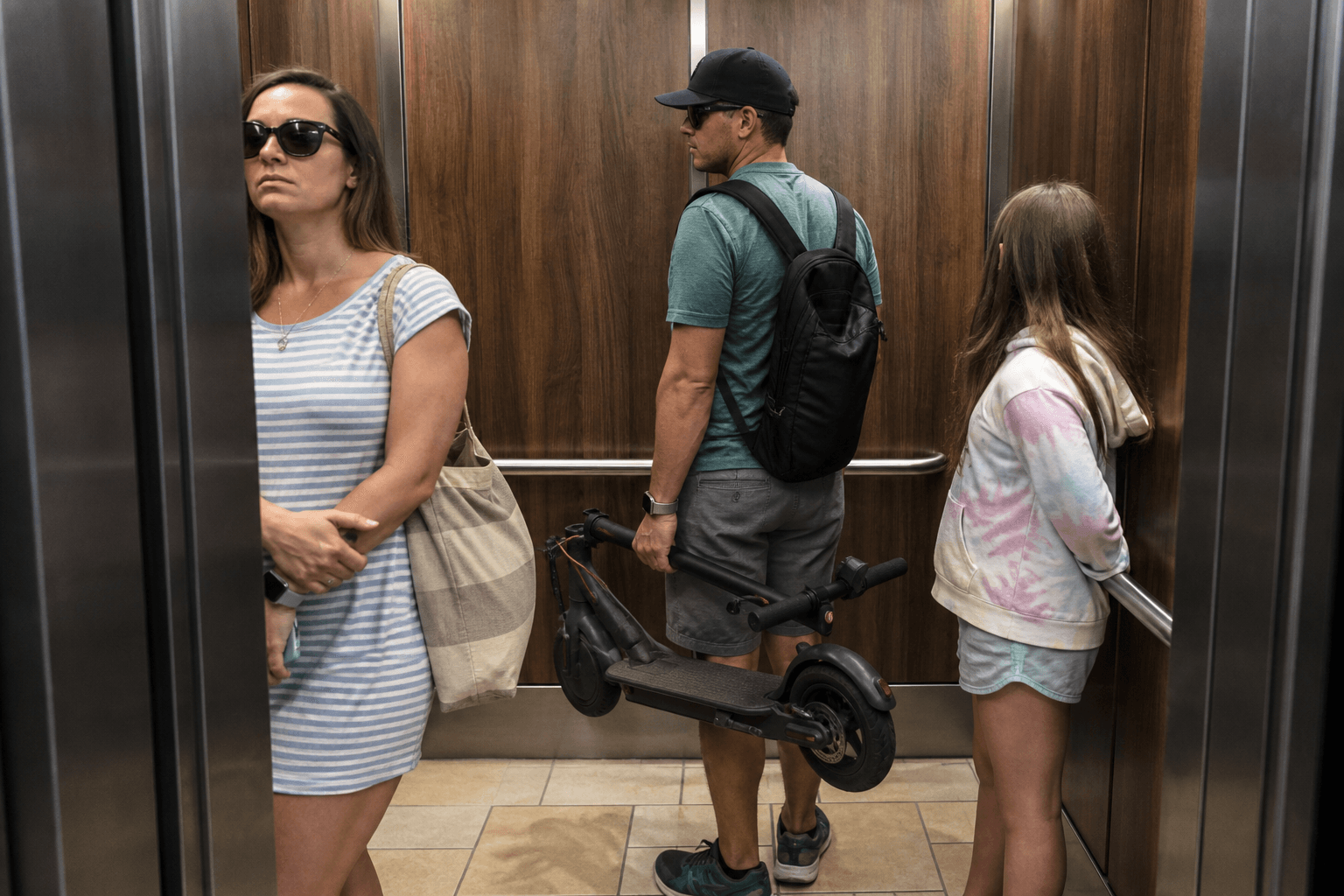 Fold scooters in elevators: make room without debate — Beach Blog photo, Ocean City, Maryland
