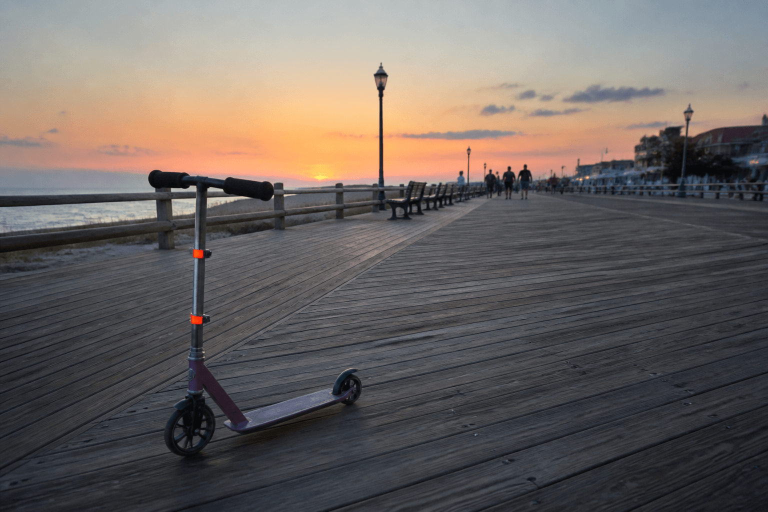 Scooter night reflector clips: kids need them — Beach Blog photo, Ocean City, Maryland