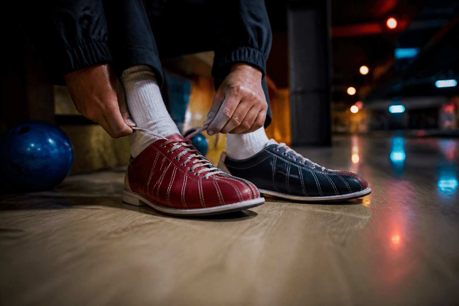Bowling shoe covers: pack thin socks anyway — Beach Blog photo, Ocean City, Maryland