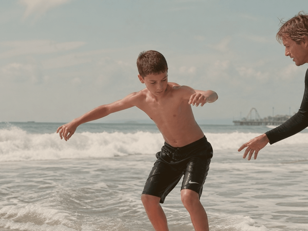 Skim lesson afternoon for beginners: flat foam, short sessions, fewer faceplants — supporting Beach Blog photo, Ocean City, Maryland