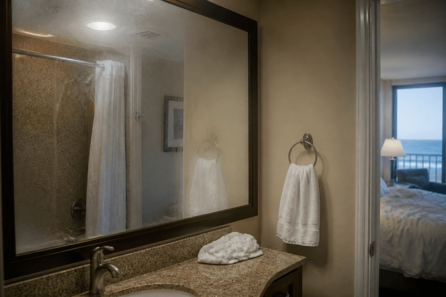 Smoke detector steam false alarm: shower strategy in tight condos — Beach Blog photo, Ocean City, Maryland
