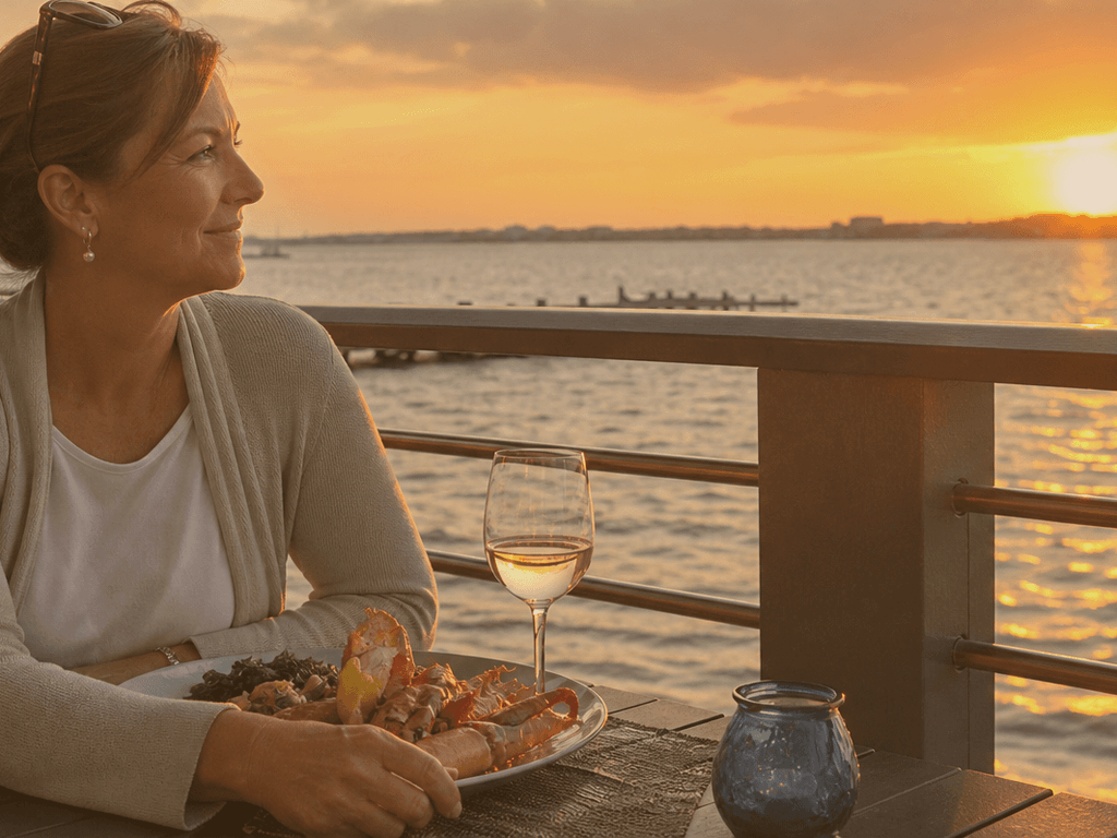 Solo sunset dinner over forty: Ocean City without the performance — supporting Beach Blog photo, Ocean City, Maryland
